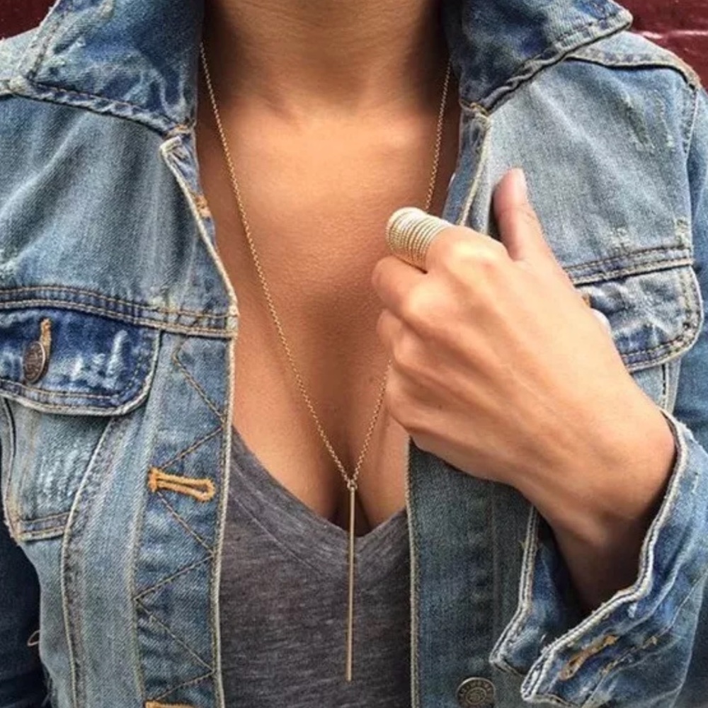 Gold Bar Necklace